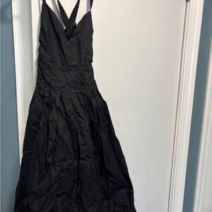 Lulu's Black Strappy Midi Dress